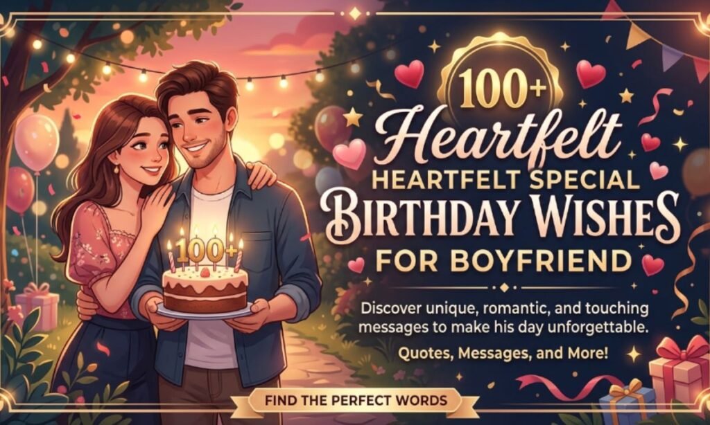 100+ Heartfelt Special Birthday Wishes for Boyfriend