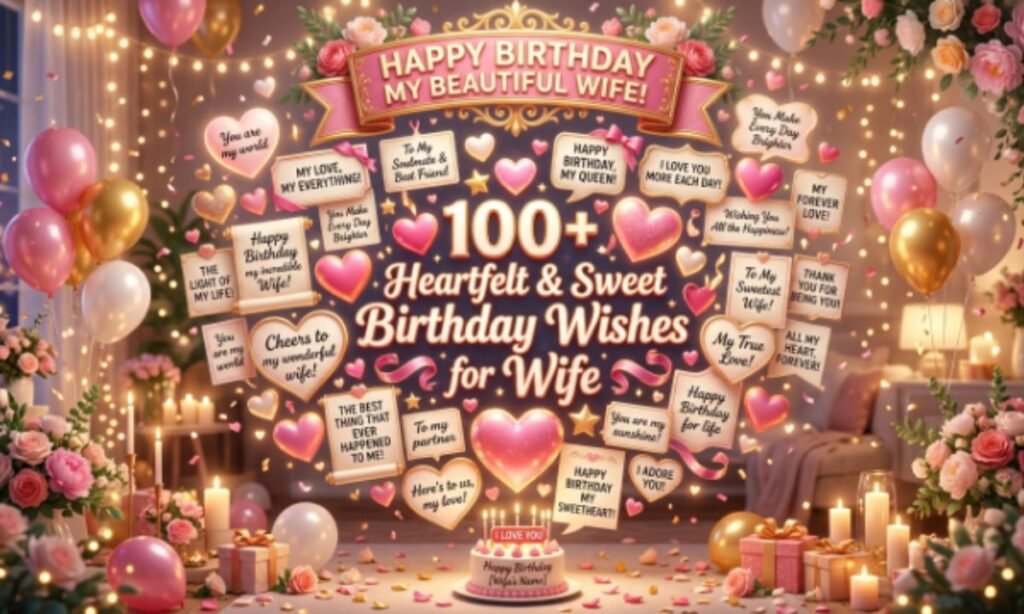 100+ Heartfelt & Sweet Birthday Wishes for Wife