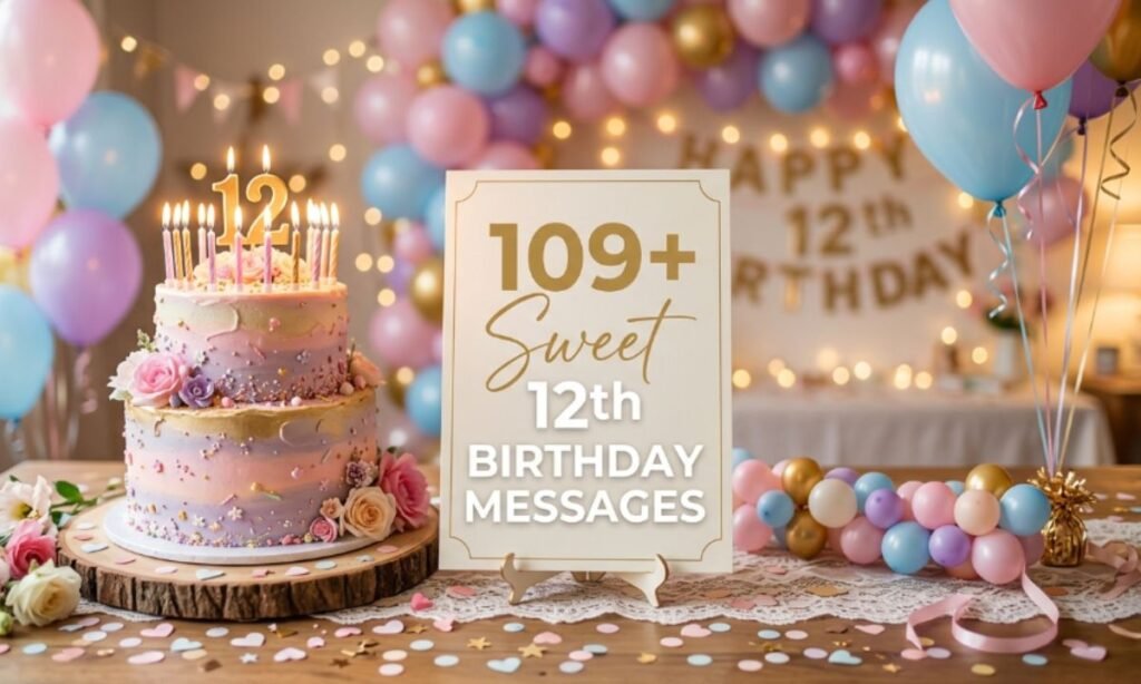 109+ Sweet 12th Birthday Messages for Your Tween