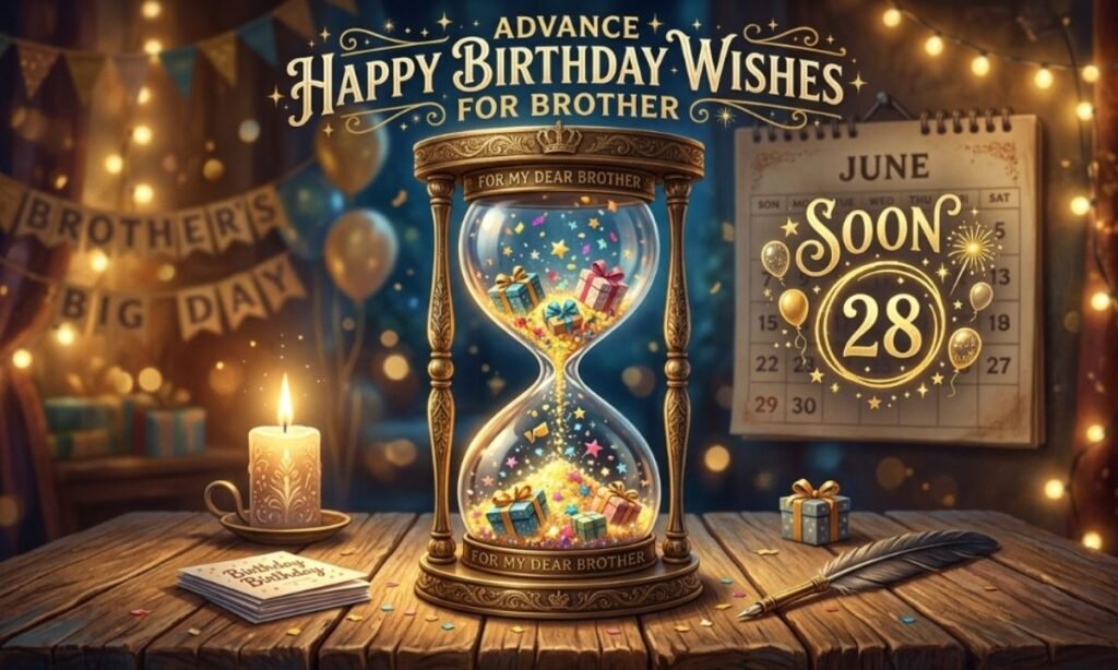 Advance Happy Birthday Wishes For Brother (Quotes)