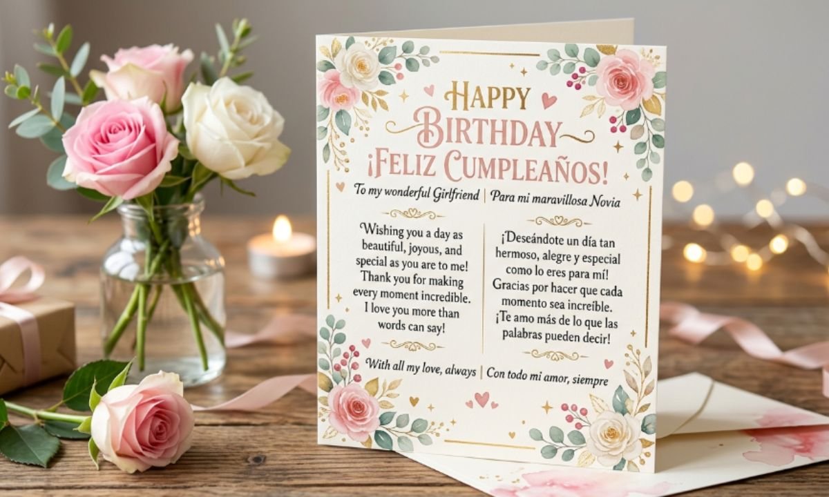 Birthday Wishes for Girlfriend in Spanish + English