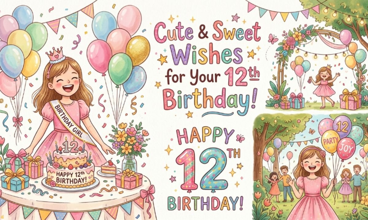 Cute & Sweet Wishes for Their 12th Birthday