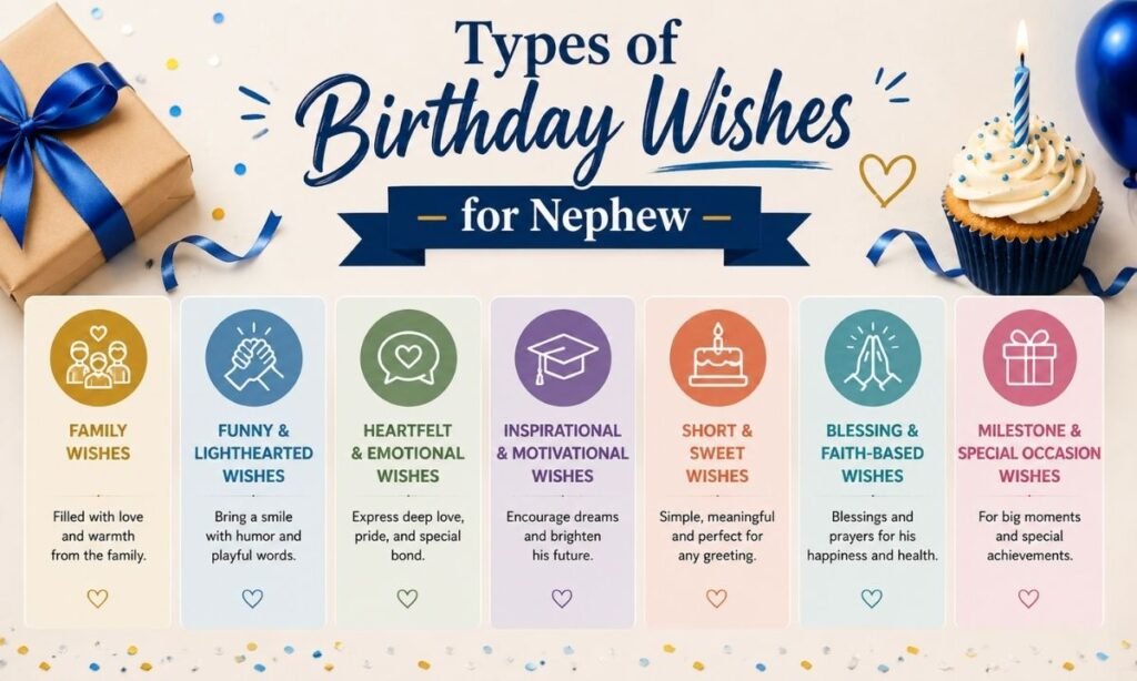 Different Types of Birthday Wishes for Nephew