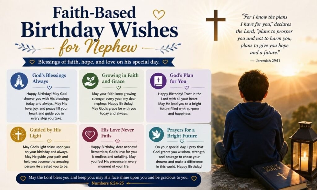 Faith-Based Birthday Wishes for Nephew