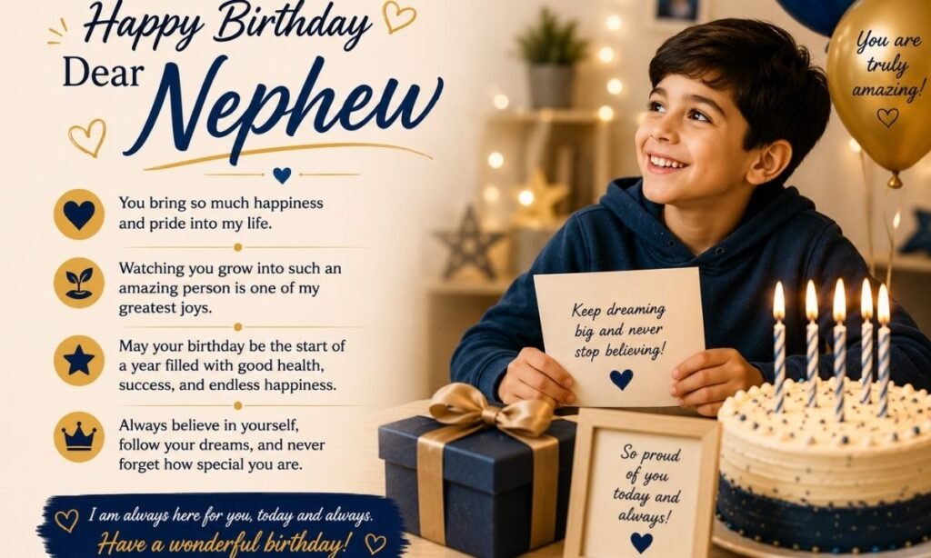 Meaningful birthday message for nephew