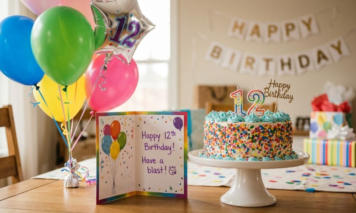 Short Happy 12th Birthday Messages