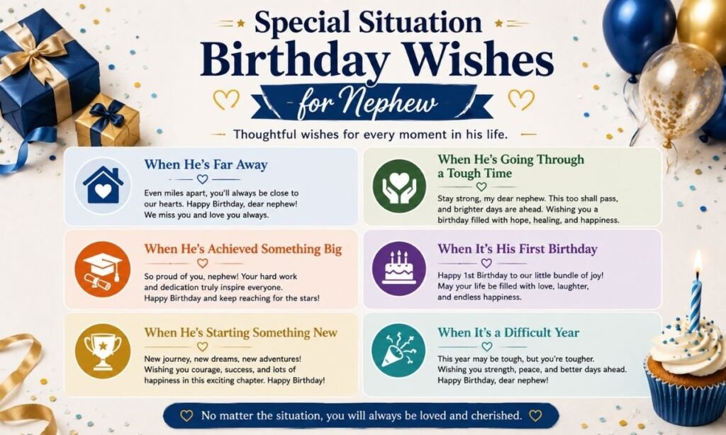 Special Situation Birthday Wishes for Nephew