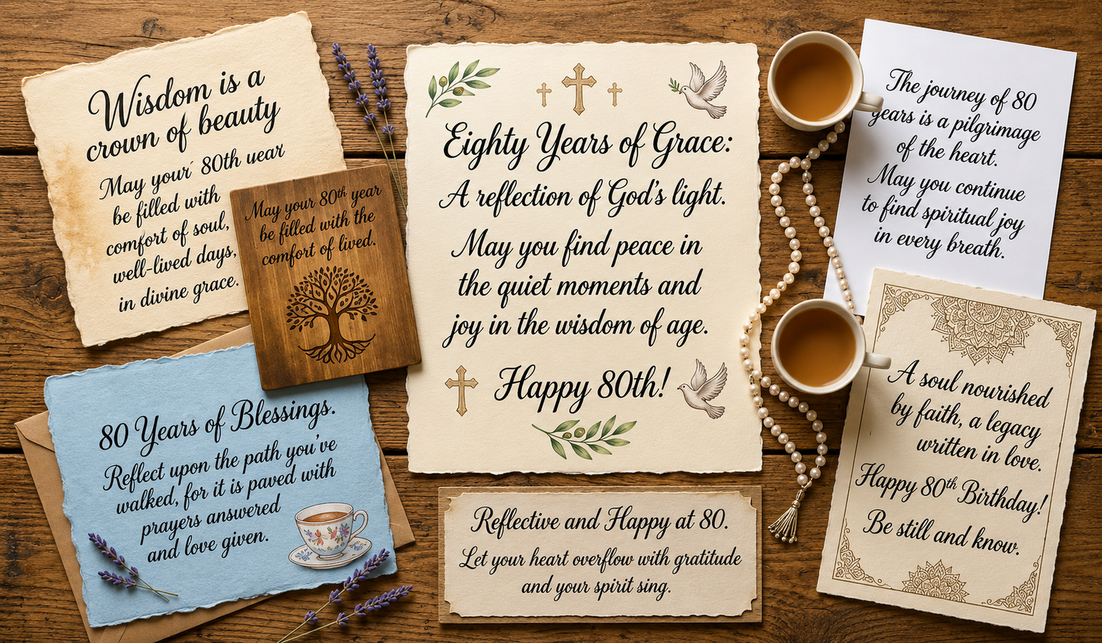 Spiritual and Reflective Happy 80th Birthday Messages
