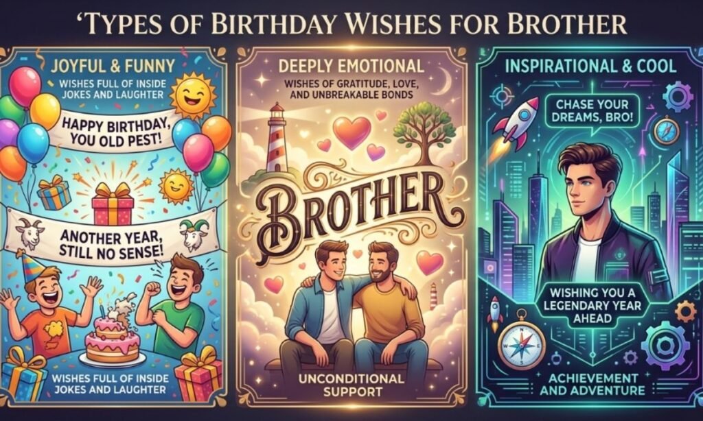 Types of Birthday Wishes for Brother