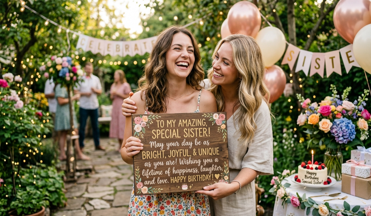 Unique Birthday Wishes for Sister