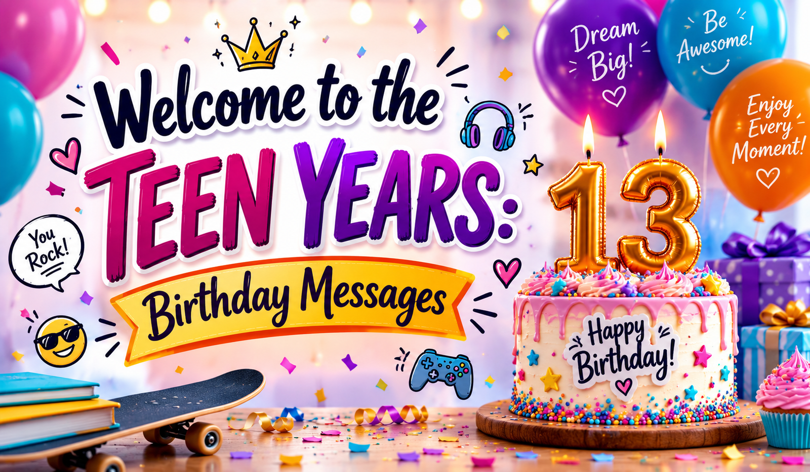 Welcome to the Teen Years: Birthday Messages