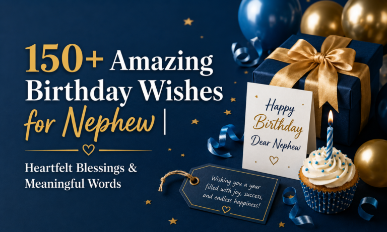 150+ Amazing Birthday Wishes for Nephew | Heartfelt Blessings & Meaningful Words