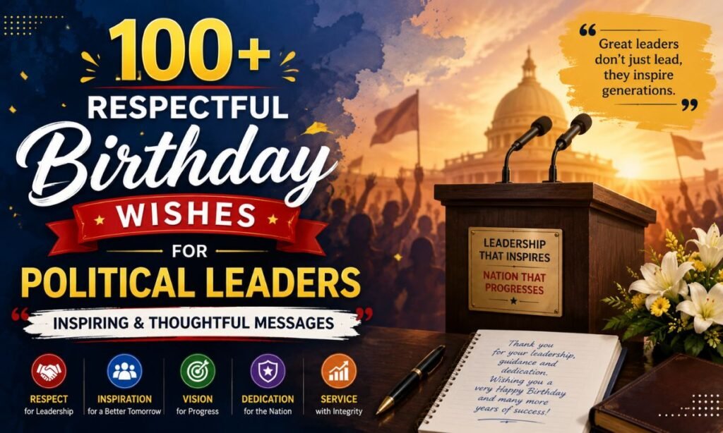 100+Best Birthday Wishes for Political Leaders Inspiring & Thoughtful Messages