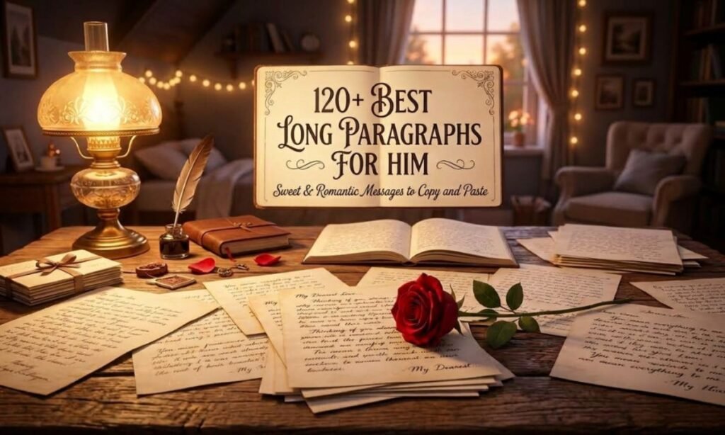 120+ Best Long Paragraphs for Him Sweet & Romantic Messages to Copy and Paste