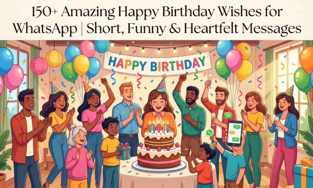 150+ Amazing Happy Birthday Wishes for WhatsApp Short, Funny & Heartfelt Messages