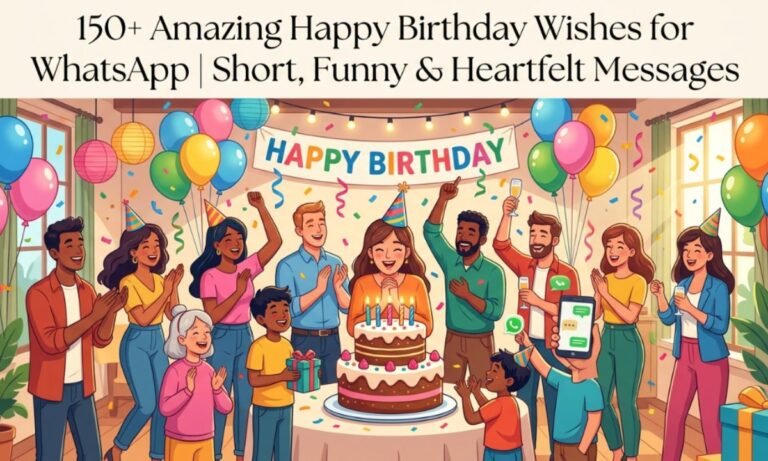 150+ Amazing Happy Birthday Wishes for WhatsApp Short, Funny & Heartfelt Messages