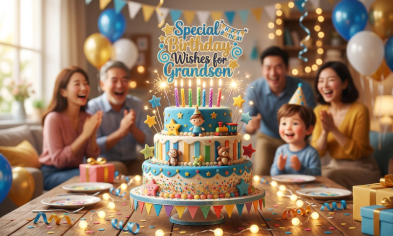150+ Special Birthday Wishes for Grandson Heartfelt Blessings & Wise Words