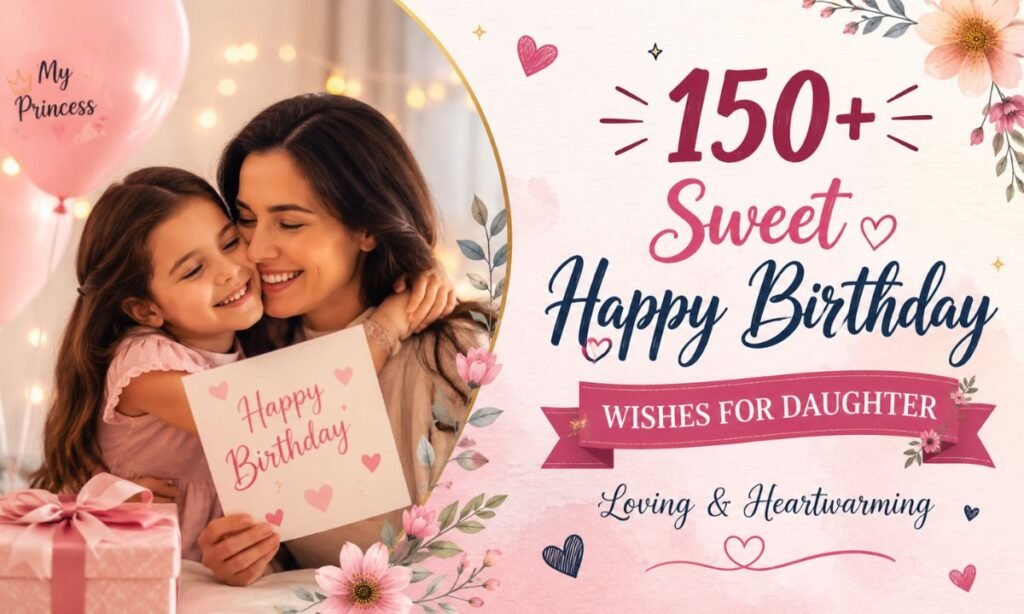 150+ Sweet Happy Birthday Wishes for Daughter Loving & Heartwarming