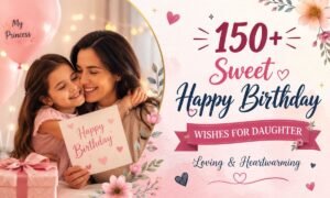 150+ Sweet Happy Birthday Wishes for Daughter Loving & Heartwarming