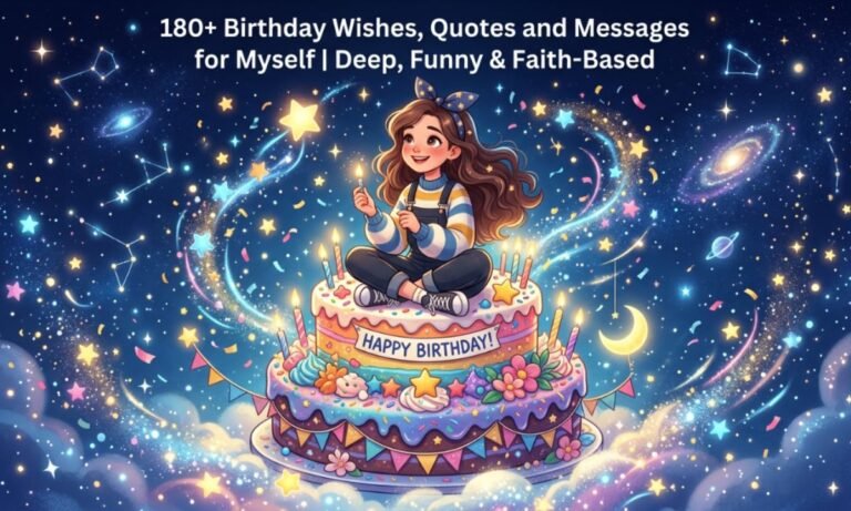 180+ Top Birthday Wishes, Quotes and Messages for Myself Deep, Funny & Faith-Based