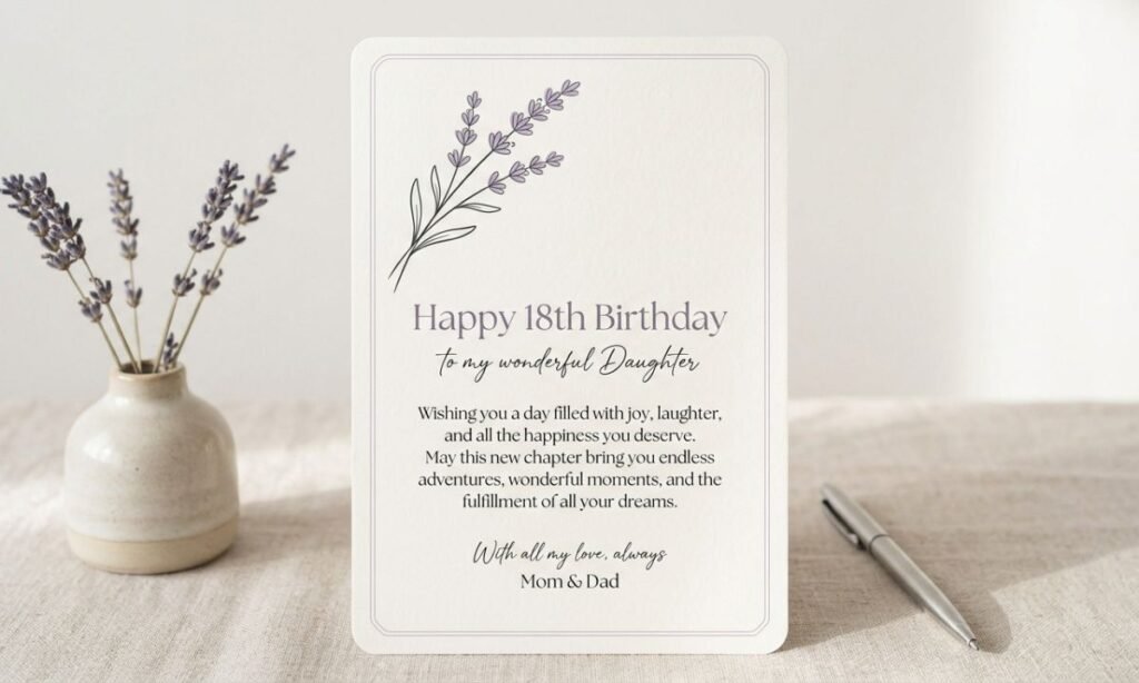 18th Birthday Wishes for a Daughter