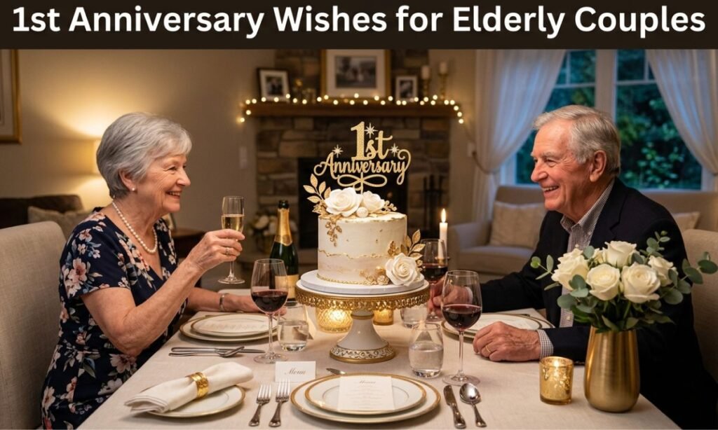 1st Anniversary Wishes for Elderly Couples