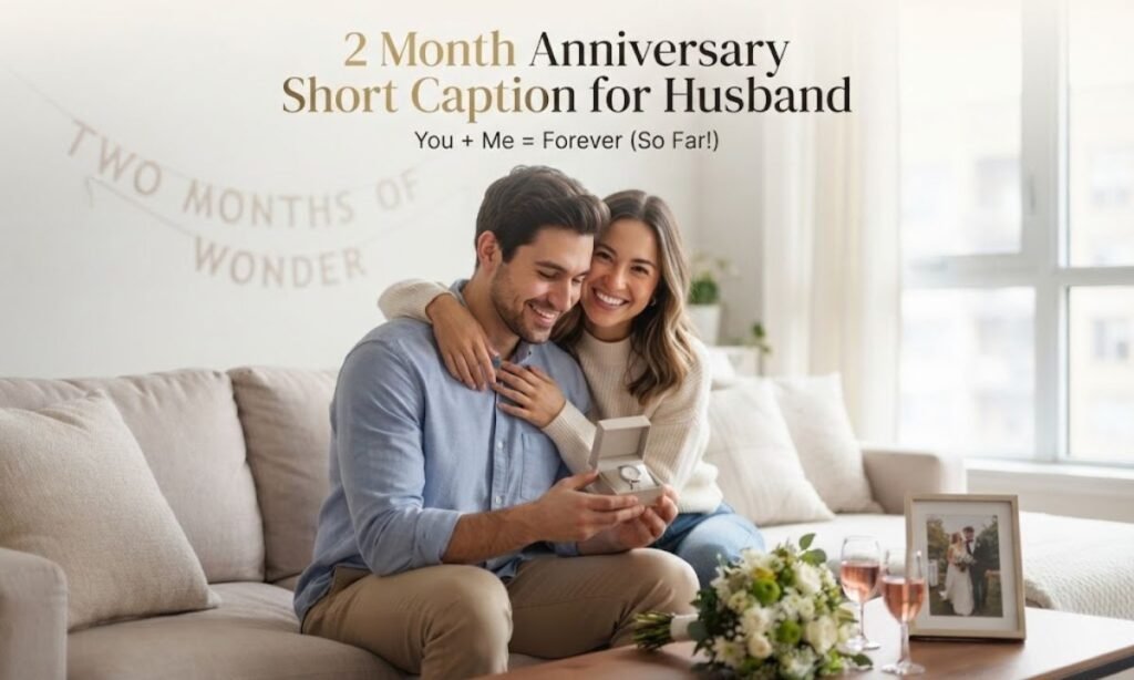 2 Month Anniversary Short Caption for Husband
