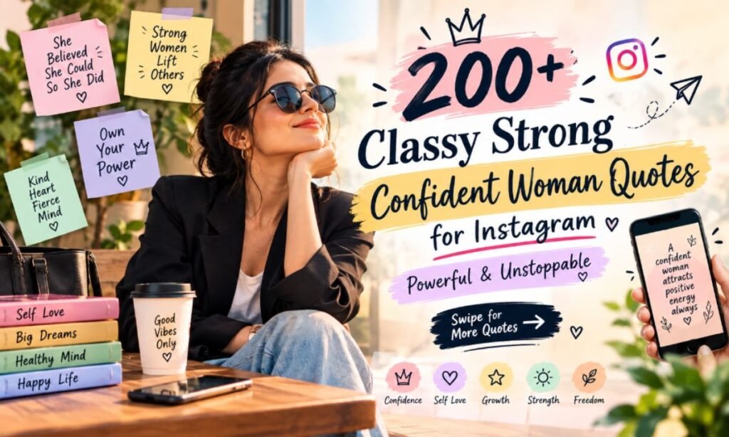 200+ Classy Strong Confident Woman Quotes for Instagram Powerful & Unstoppable