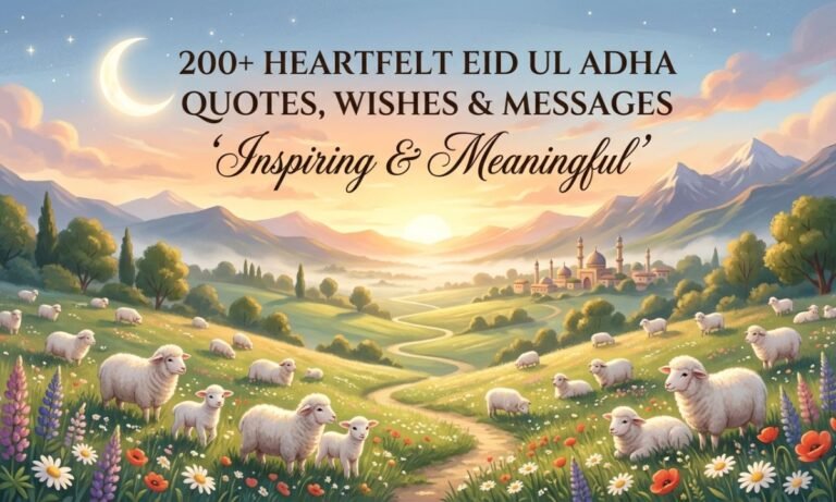 200+ Heartfelt Eid ul Adha Quotes, Wishes & Messages Inspiring & Meaningful