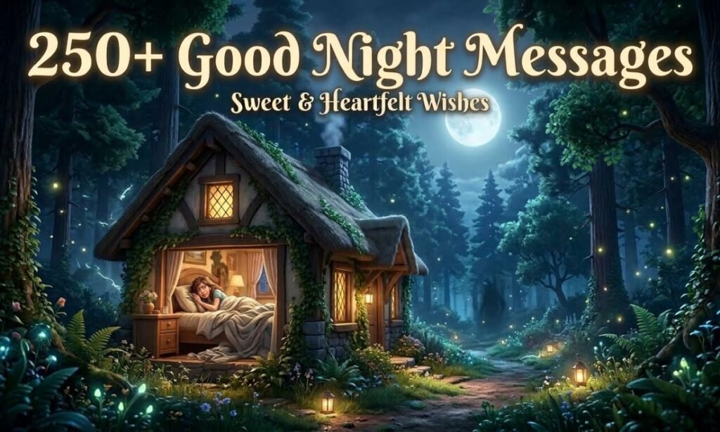 250+ Amazing Good Night Messages Sweet & Heartfelt Wishes