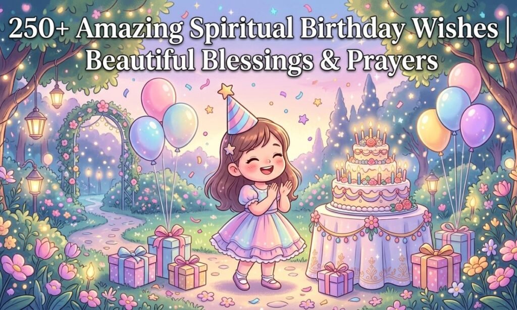 250+ Amazing Spiritual Birthday Wishes Beautiful Blessings & Prayers