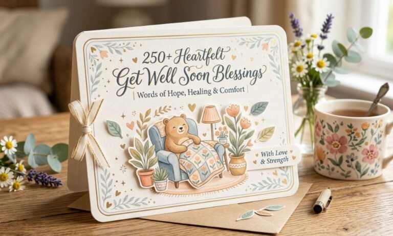 250+ Heartfelt Get Well Soon Blessings Words of Hope, Healing & Comfort