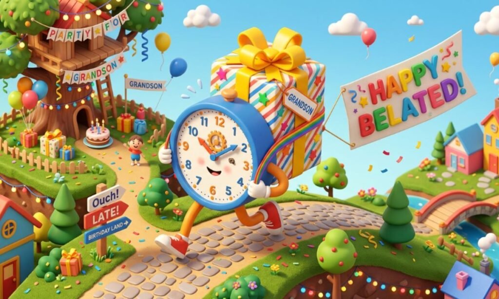 Belated Birthday Wishes for Grandson