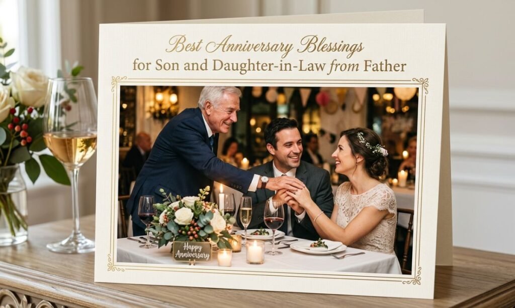 Best Anniversary Blessings for Son and Daughter-in-Law from Father