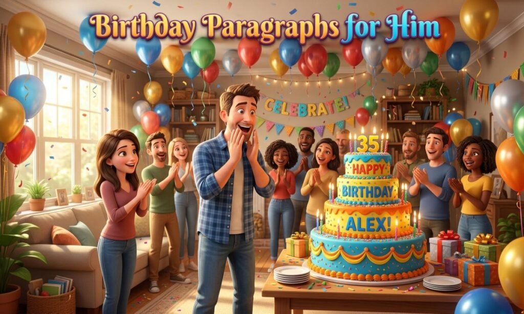 Birthday Paragraphs for Him