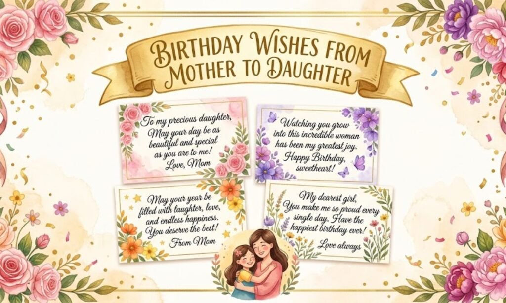 Birthday Wishes From Mother to Daughter