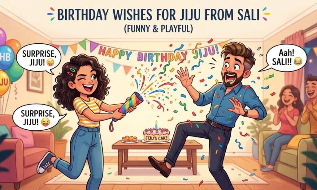 Birthday Wishes for Jiju from Sali (Funny & Playful)