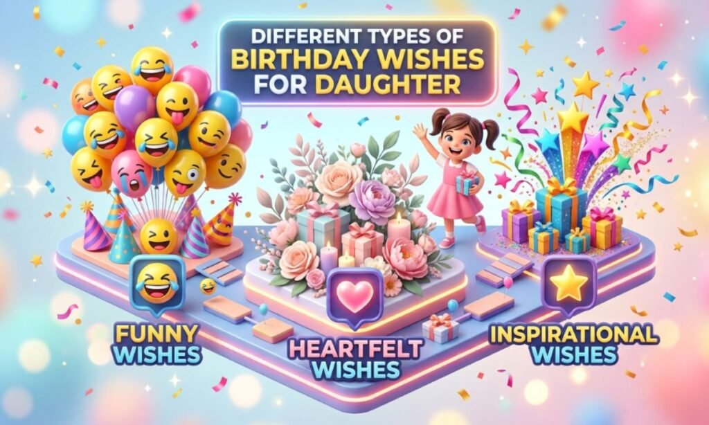 Different Types of Birthday Wishes for Daughter