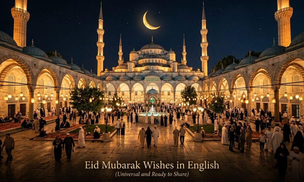 Eid Mubarak in English