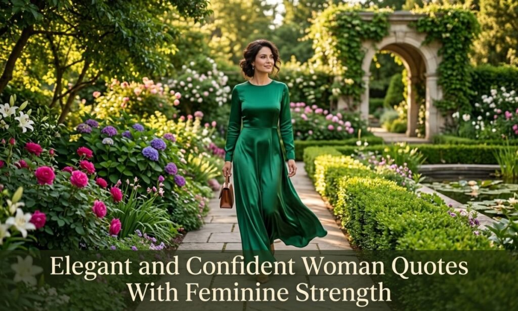 Elegant and Confident Woman Quotes With Feminine Strength