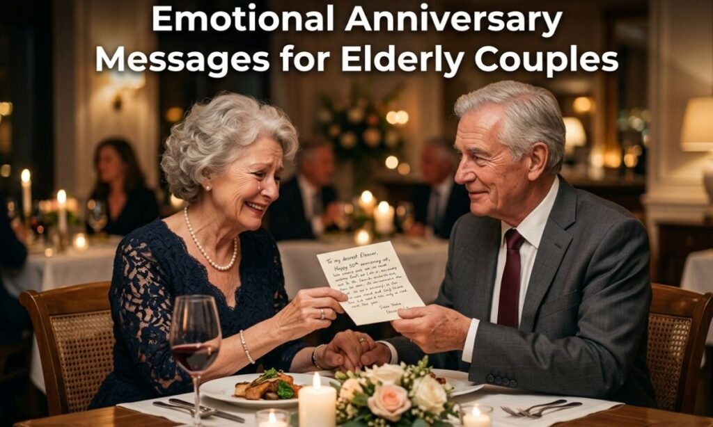 Emotional Anniversary Messages for Elderly Couples