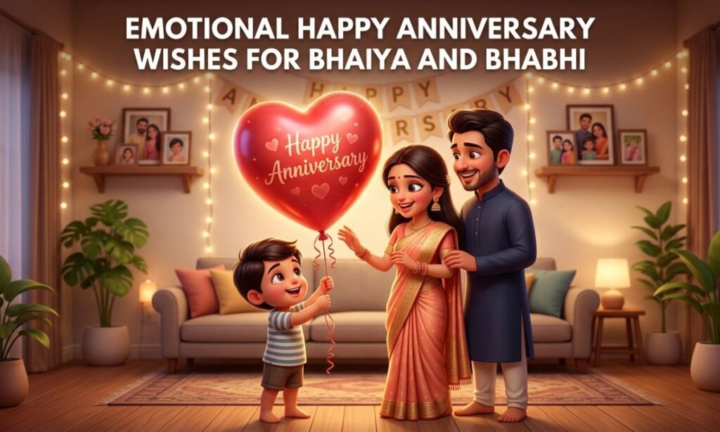 Emotional Happy Anniversary Wishes for Bhaiya and Bhabhi