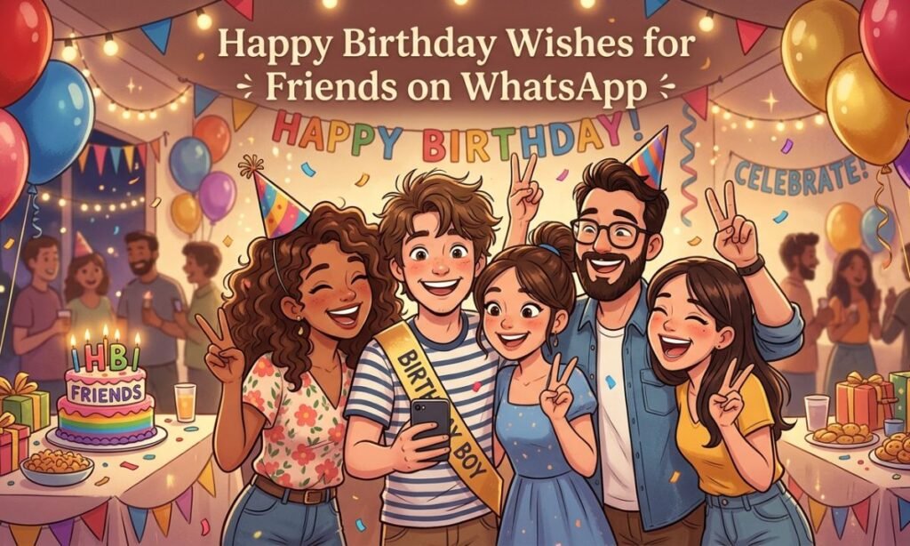 Happy Birthday Wishes for Friends on WhatsApp