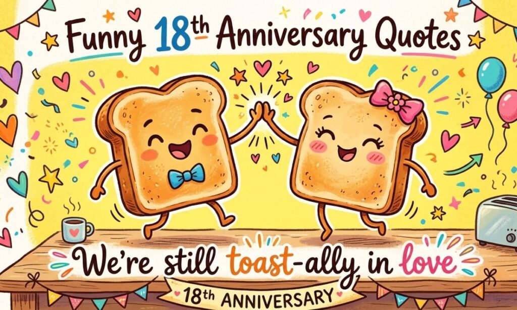 Funny and Lighthearted 18th Anniversary Quotes