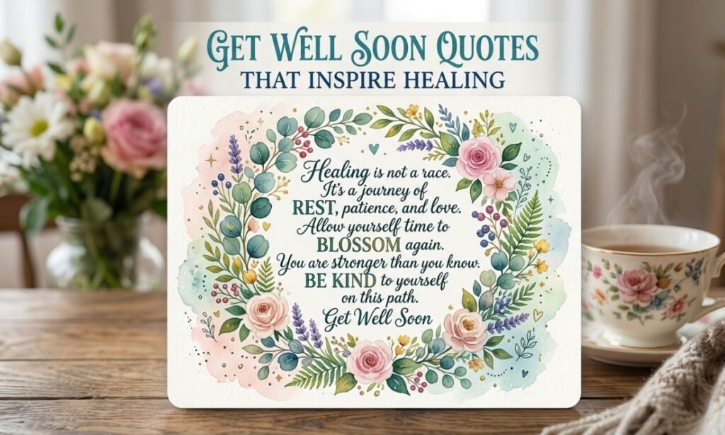 Get Well Soon Quotes That Inspire Healing
