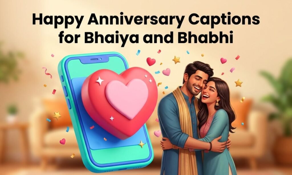 Happy Anniversary Captions for Bhaiya and Bhabhi