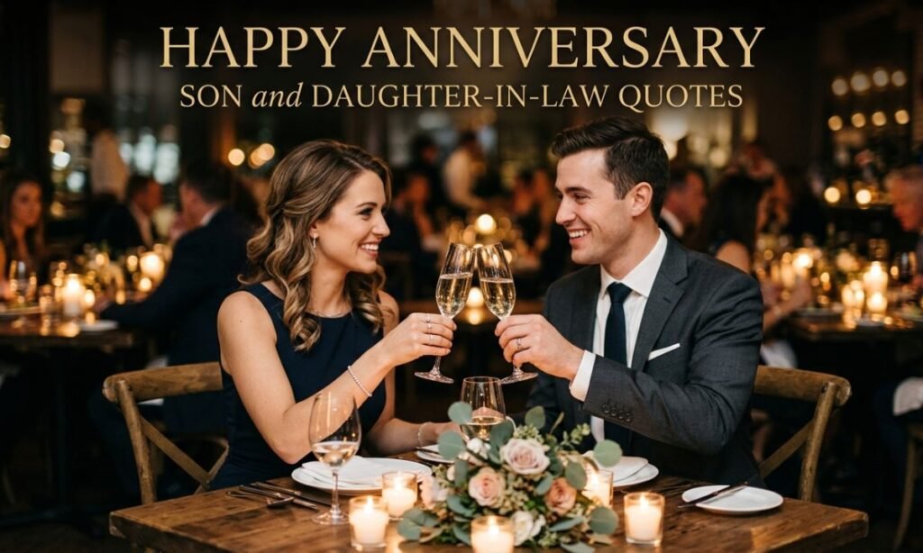 Happy Anniversary Son and Daughter-in-Law Quotes