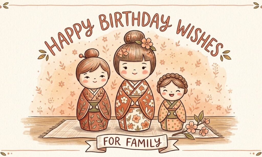Japanese Birthday Wishes for Family