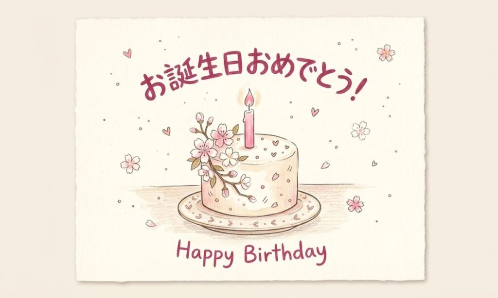 Happy Birthday in Japanese
