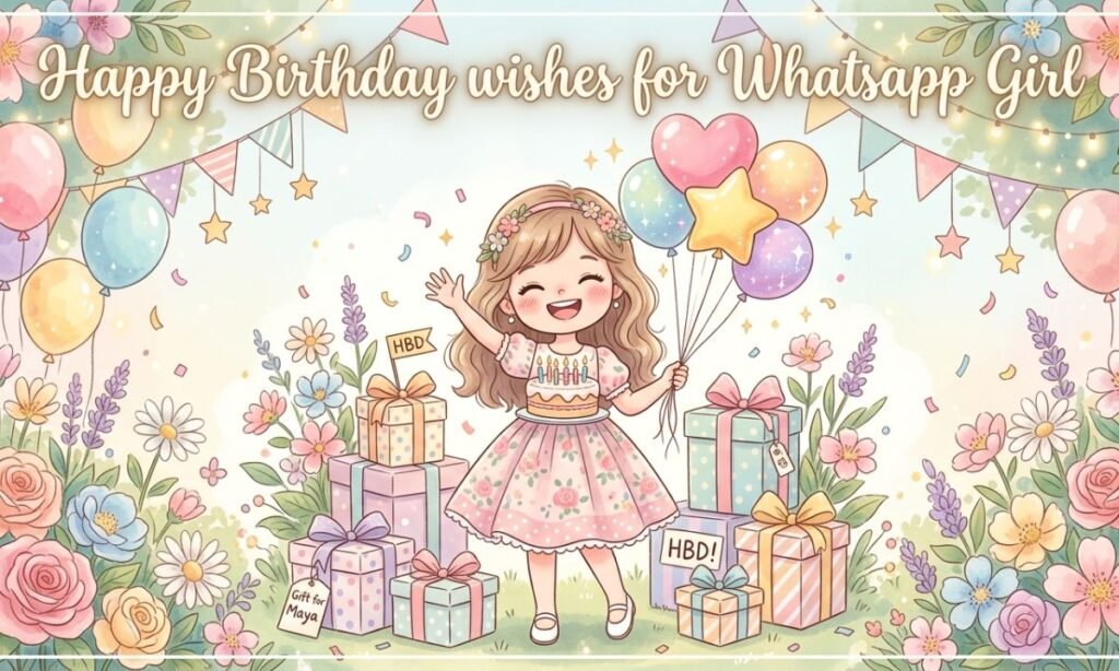 Happy Birthday wishes for Whatsapp Girl
